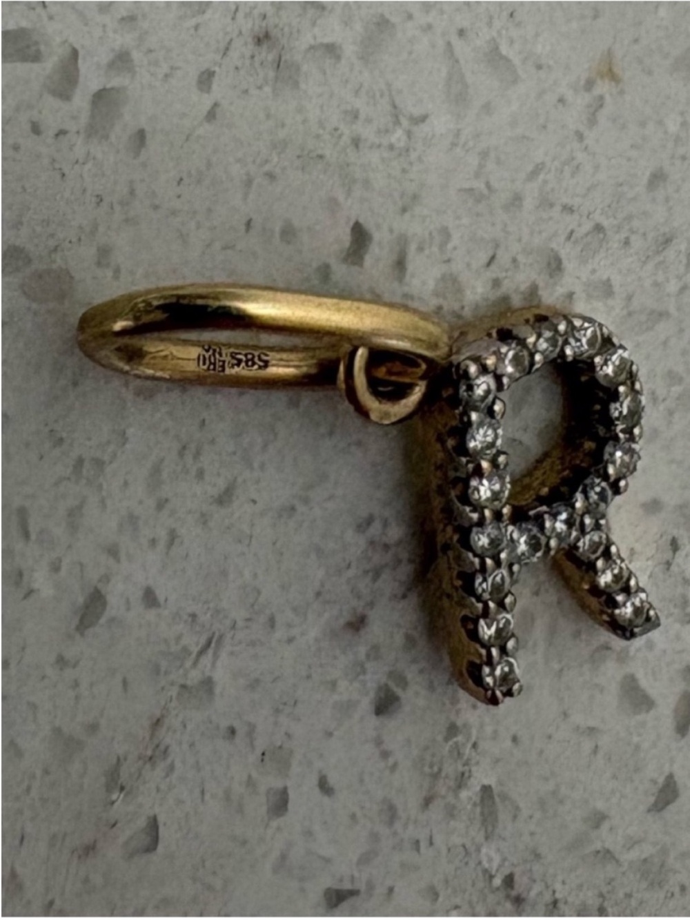 BRUNA THE LABEL LAB-GROWN DIAMOND LETTER CHARM - Picture 9 of 11
